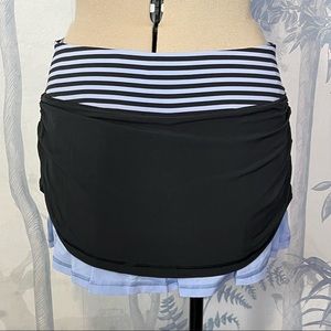 Lululemon Run Chase Me Skirt with Short in Black/Polar Haze 6 Style #W8264S